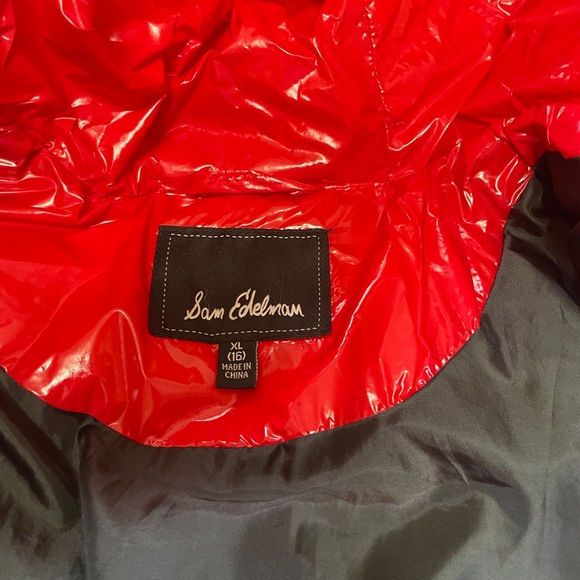 Sam Edelman Shiny Red Jacket - Picture 3 of 10